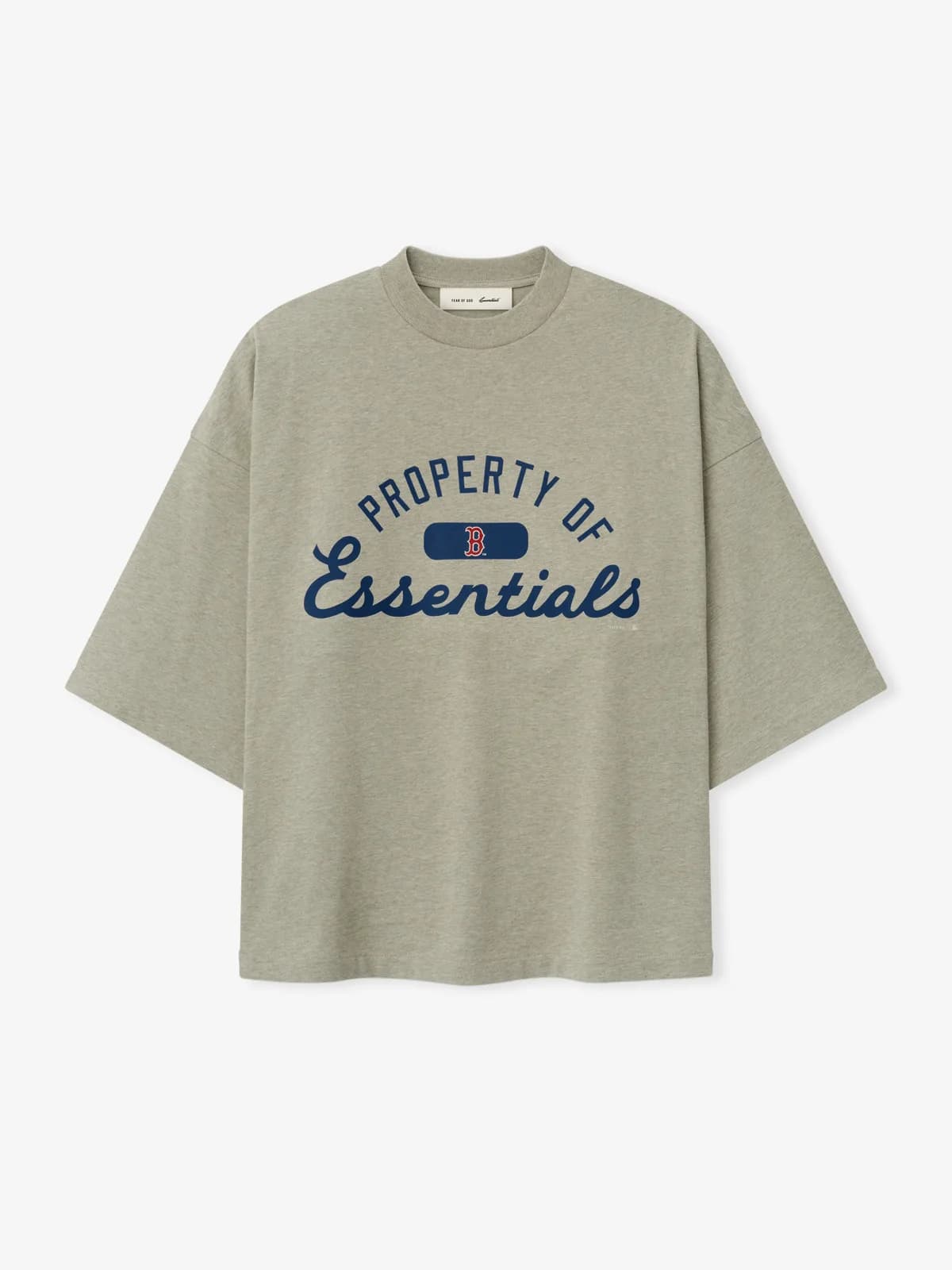 Playera Essentials Red Sox Merch Foca Jaspe, Essentials Tee (vista 1)