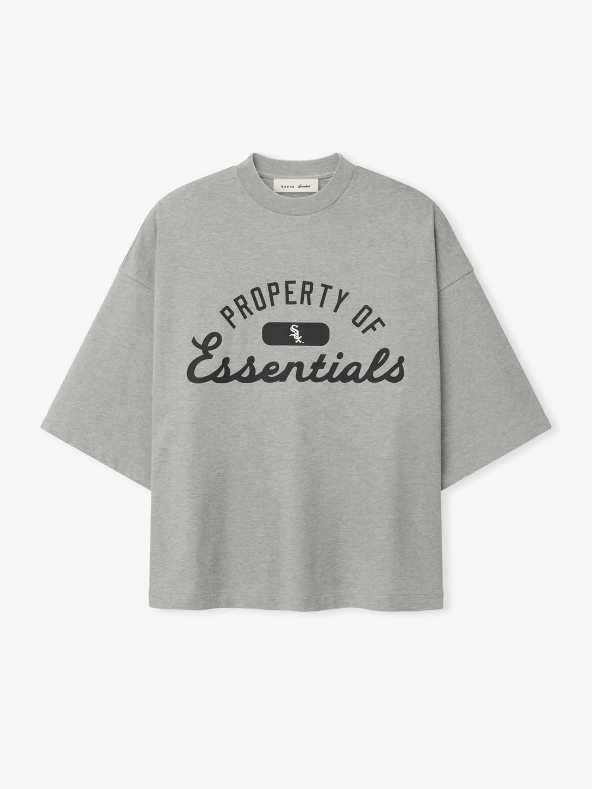 Playera Essentials White Sox Merch Cemento Jaspe, Essentials Tee (vista 1)