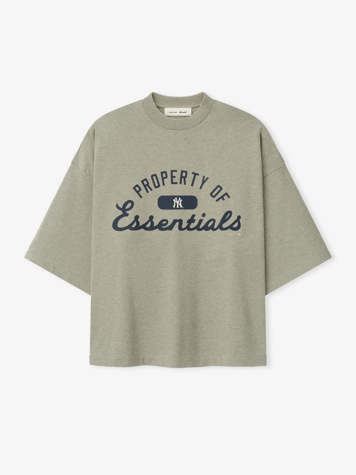 Playera Essentials Yankees Merch Foca Jaspe, Essentials Tee (vista 1)