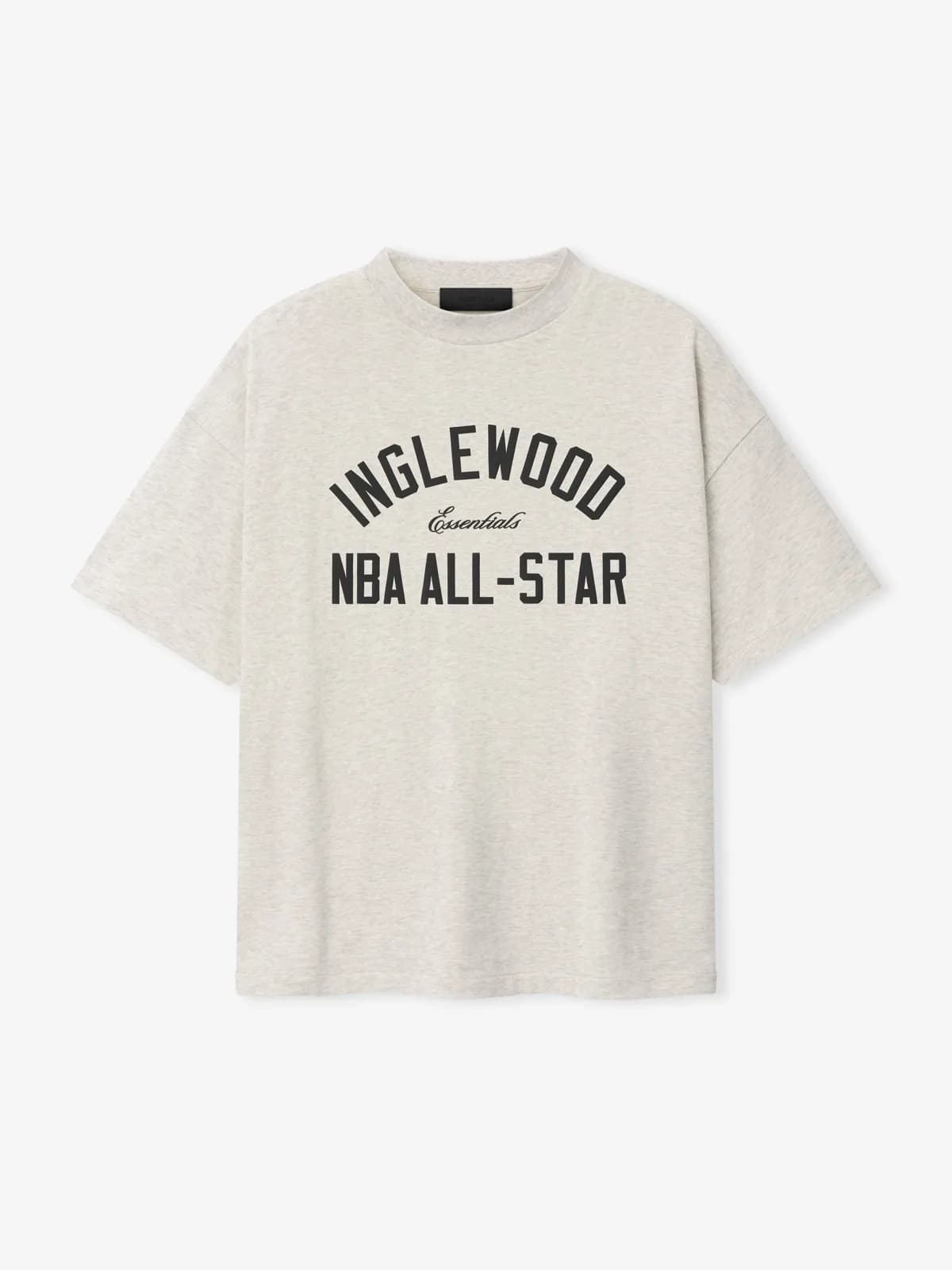 Playera Essentials Inglewood X All Star Weekend '26 90s Avena Jaspe, Essentials Tee (vista 1)