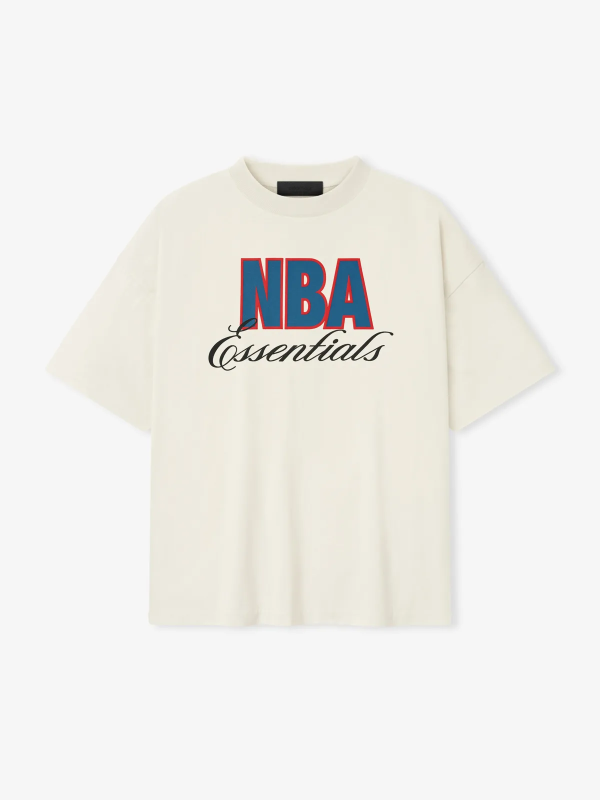 Playera Essentials NBA 90s Crema Blanco, Essentials Tee (vista 1)