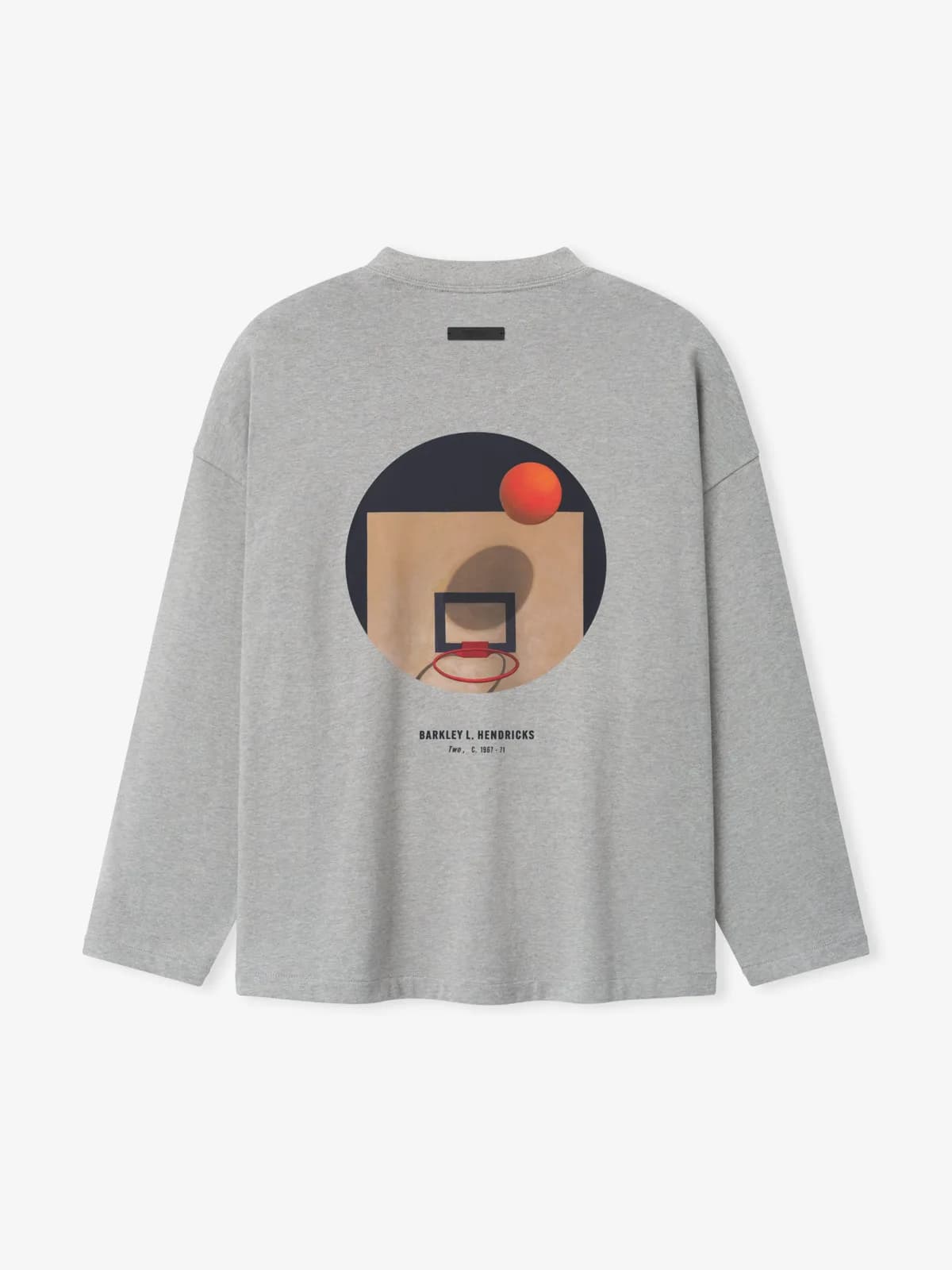 Playera Essentials NBA X Barkley Hendricks V-Neck Cemento Jaspe, Essentials Tee (vista 1)