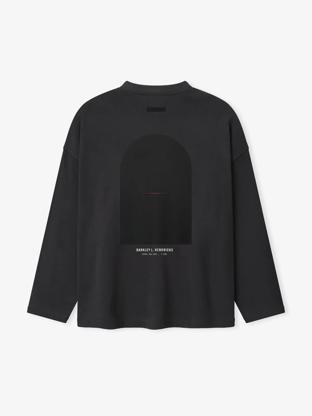 Playera Essentials NBA X Barkley Hendricks V-Neck Desteñido Negro, Essentials Tee (vista 3)
