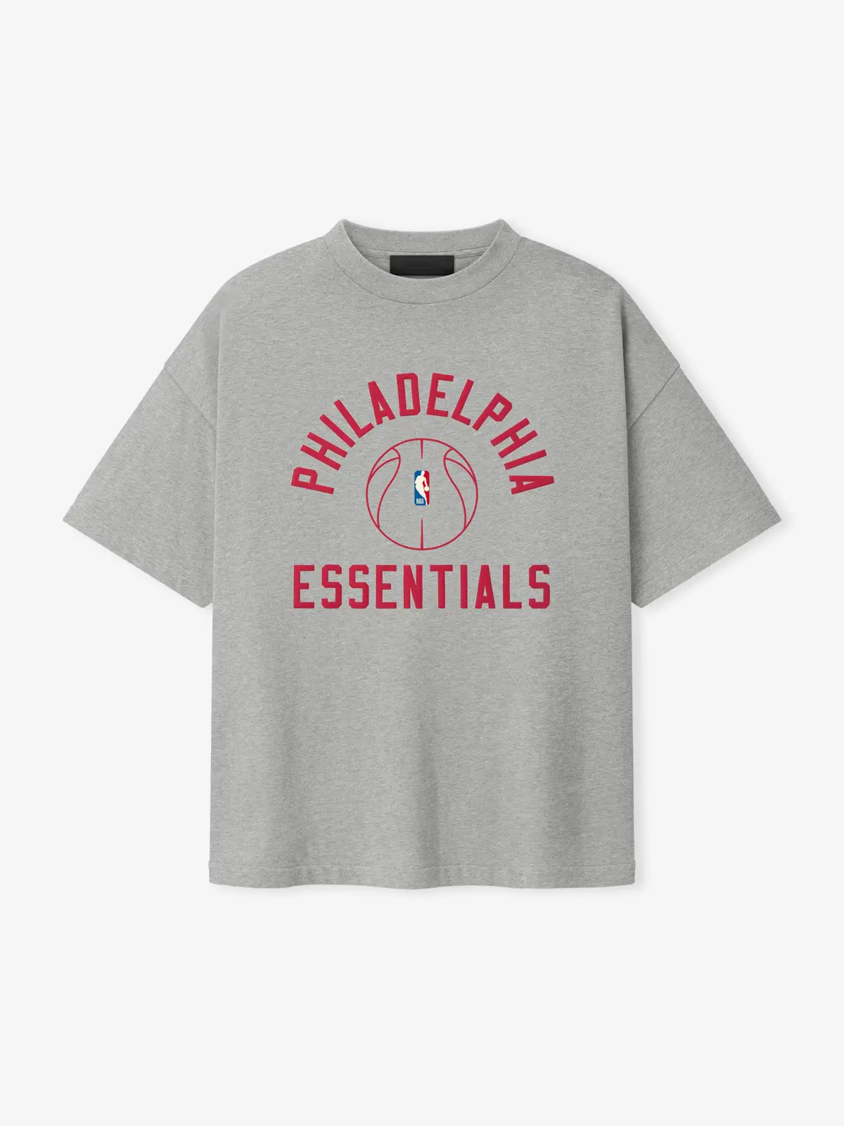 Playera Essentials Sixers X Barkley Hendricks 90s Cemento Jaspe, Essentials Tee (vista 1)