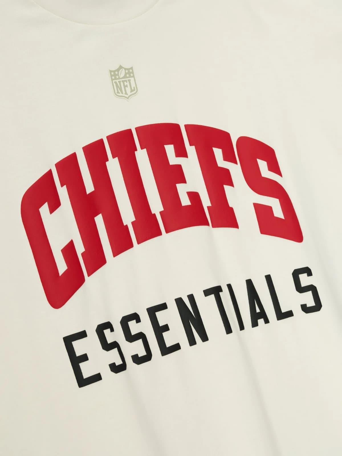 Playera Essentials Chiefs 90s 3/4 Sleeve Football Crema Blanco, Essentials Tee (vista 3)