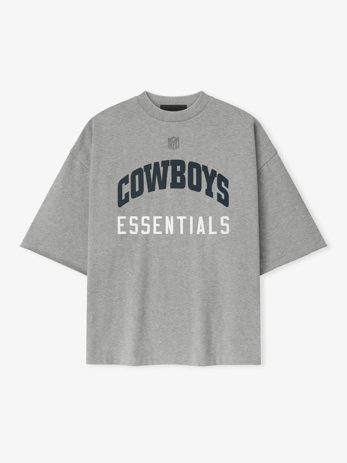 Playera Essentials Cowboys 90s 3/4 Sleeve Football Cemento Jaspe, Essentials Tee (vista 1)