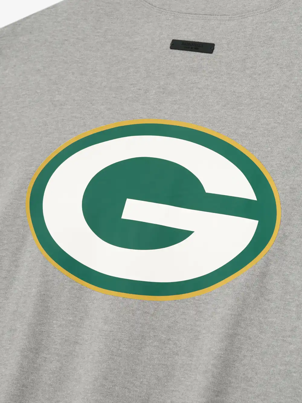 Playera Essentials Packers 90s 3/4 Sleeve Football Cemento Jaspe, Essentials Tee (vista 4)
