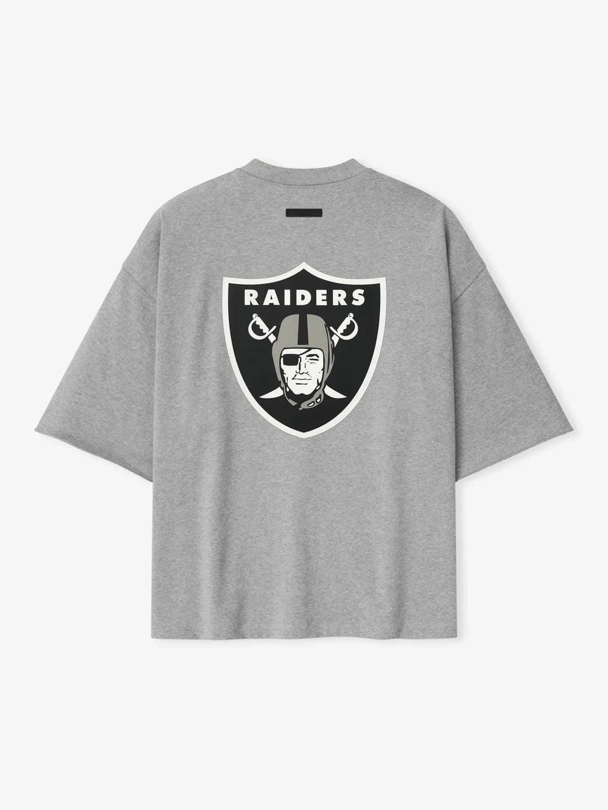 Playera Essentials Raiders 90s 3/4 Sleeve Football Cemento Jaspe, Essentials Tee (vista 1)
