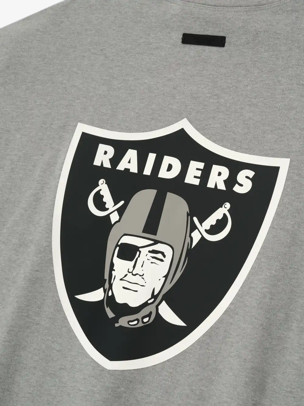 Playera Essentials Raiders 90s 3/4 Sleeve Football Cemento Jaspe, Essentials Tee (vista 4)