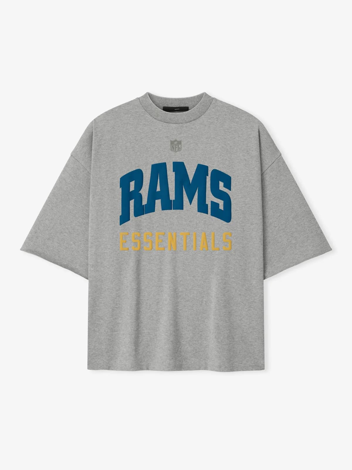 Playera Essentials Rams 90s 3/4 Sleeve Football Cemento Jaspe, Essentials Tee (vista 1)