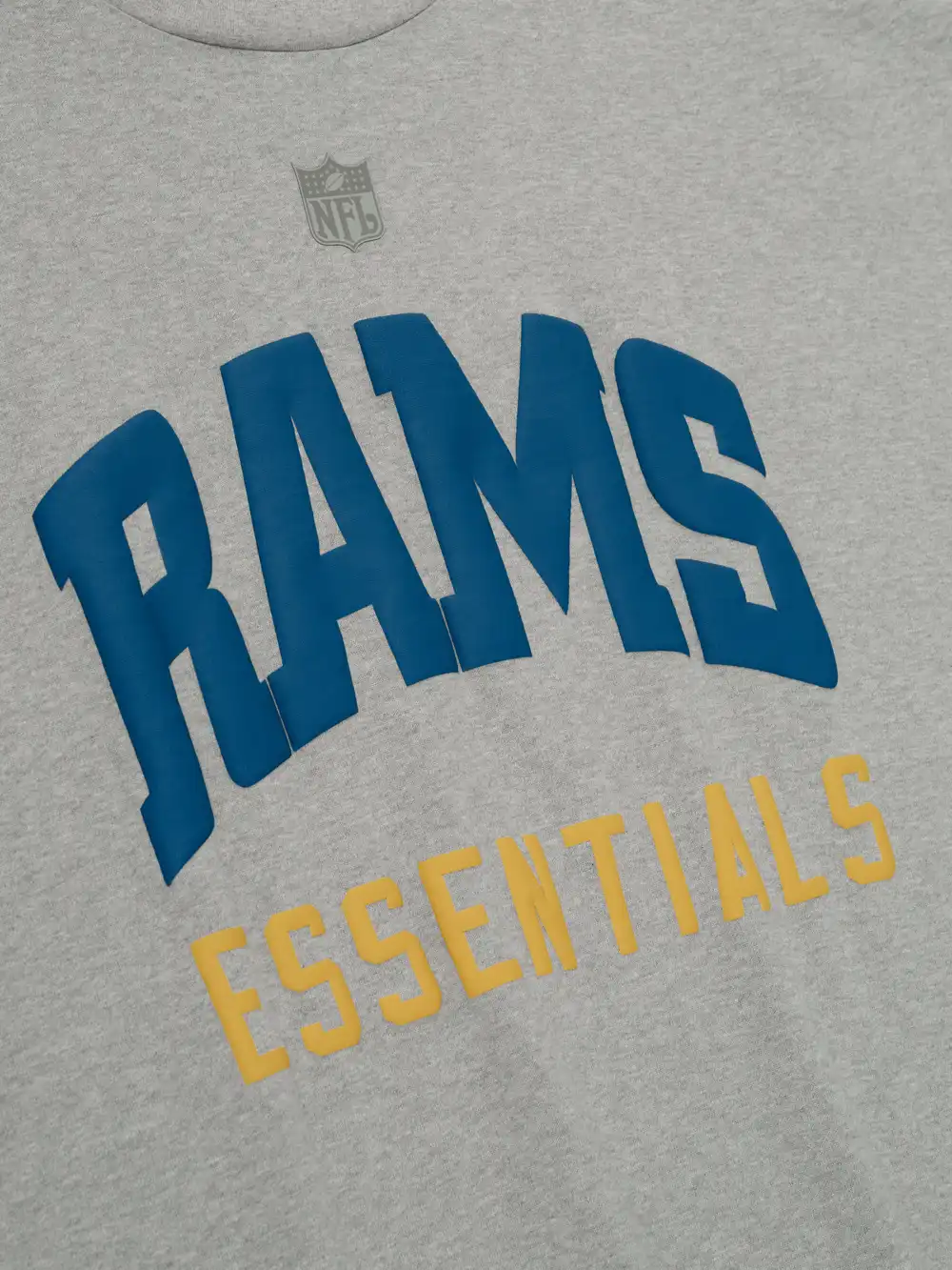 Playera Essentials Rams 90s 3/4 Sleeve Football Cemento Jaspe, Essentials Tee (vista 3)