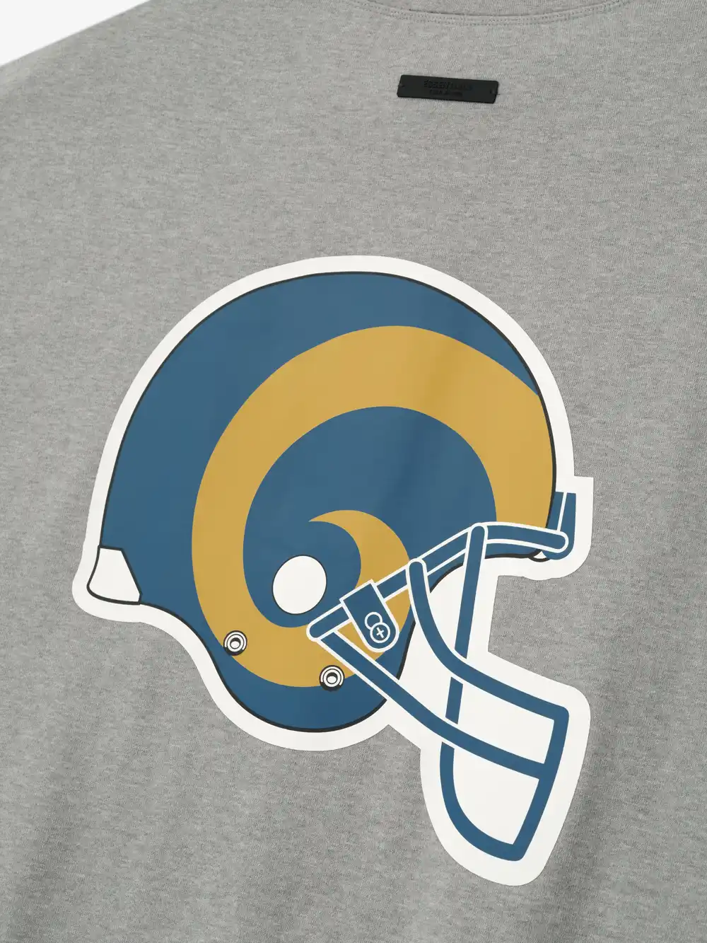 Playera Essentials Rams 90s 3/4 Sleeve Football Cemento Jaspe, Essentials Tee (vista 4)