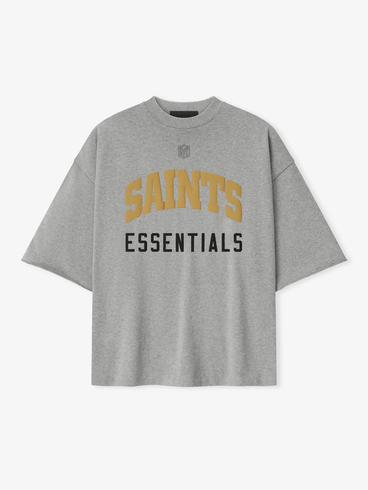 Playera Essentials Saints 90s 3/4 Sleeve Football Cemento Jaspe, Essentials Tee (vista 1)