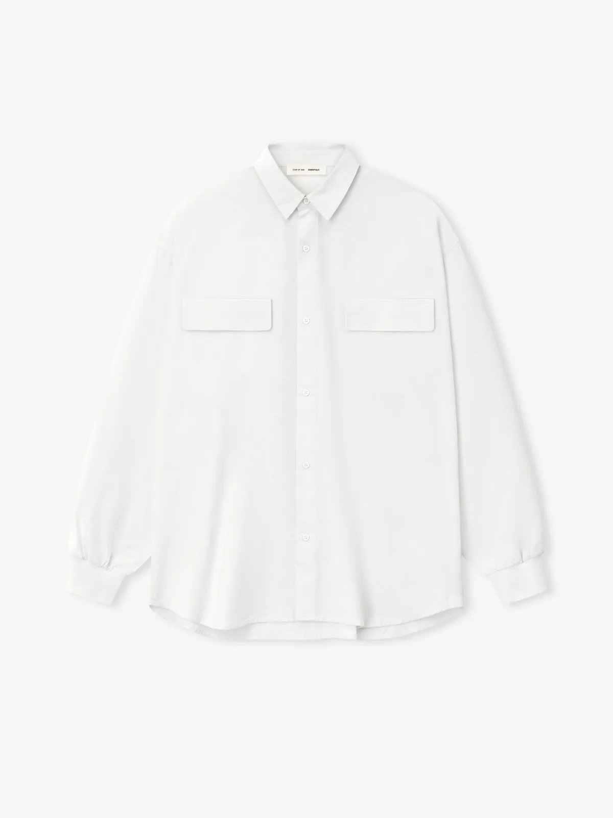 Playera Essentials Oxford Shirt Oxford Shirt Cloud Blanco, Essentials Tee (vista 3)