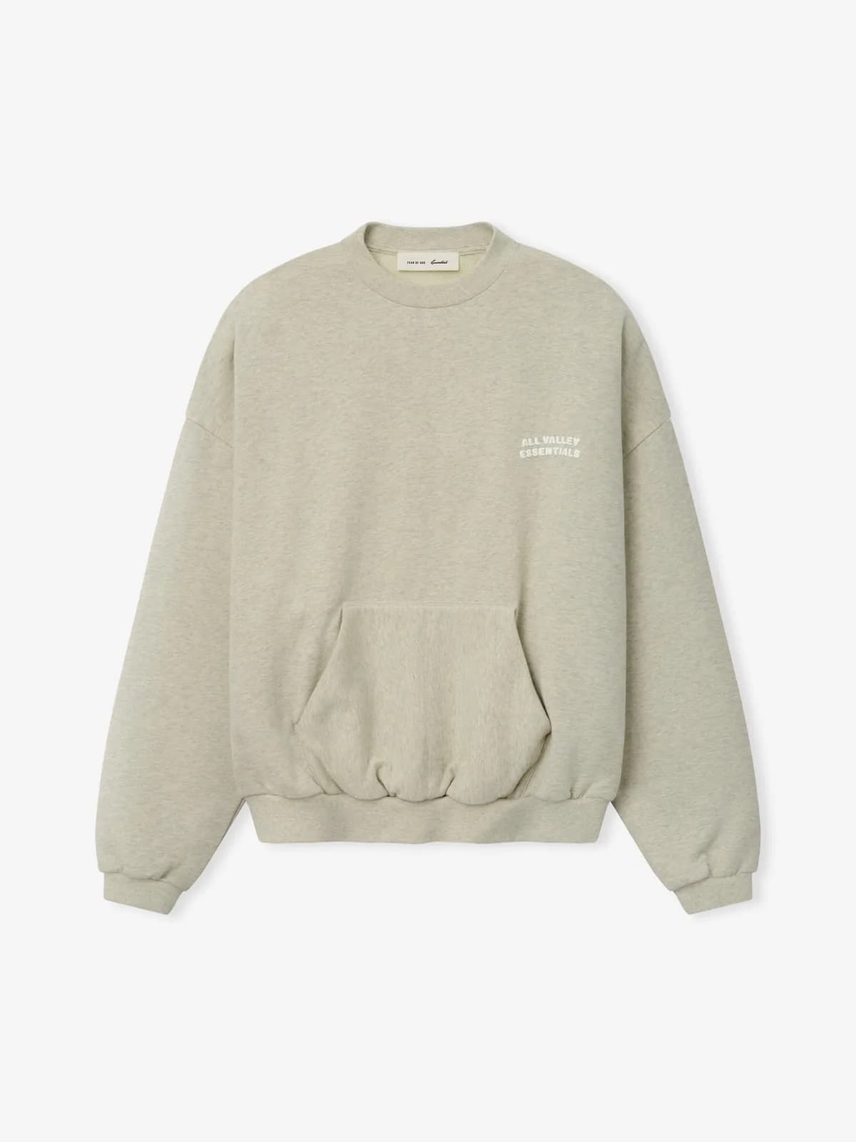 Playera Essentials 90s Sweatshirt Lavado Vainilla Jaspe, Essentials Tee (vista 1)