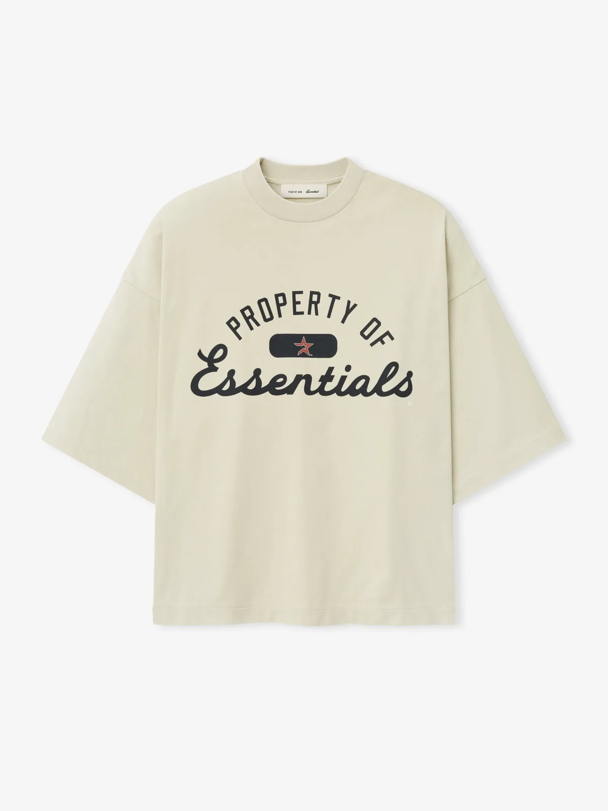 Playera Essentials Astros Merch Sandstone, Essentials Tee (vista 1)
