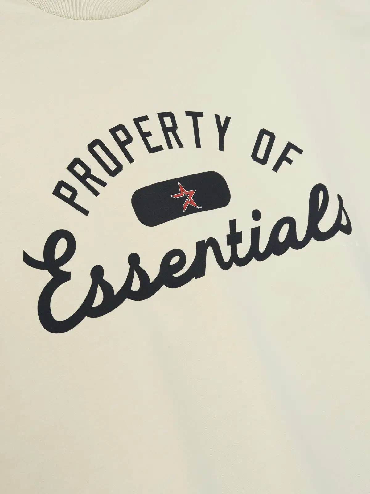Playera Essentials Astros Merch Sandstone, Essentials Tee (vista 3)