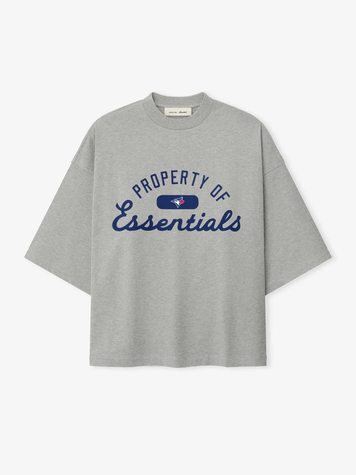 Playera Essentials Blue Jays Merch Cemento Jaspe, Essentials Tee (vista 1)