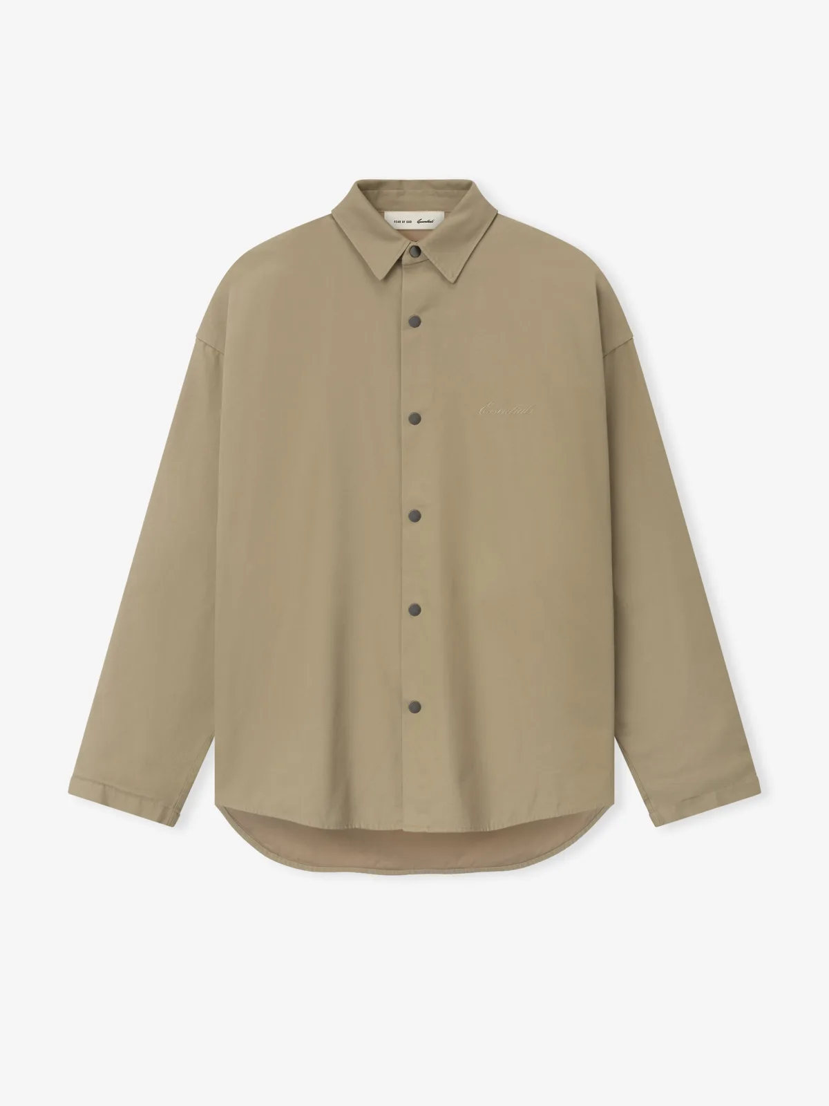 Playera Essentials Cotton Canvas Overshirt Duna, Essentials Tee (vista 1)