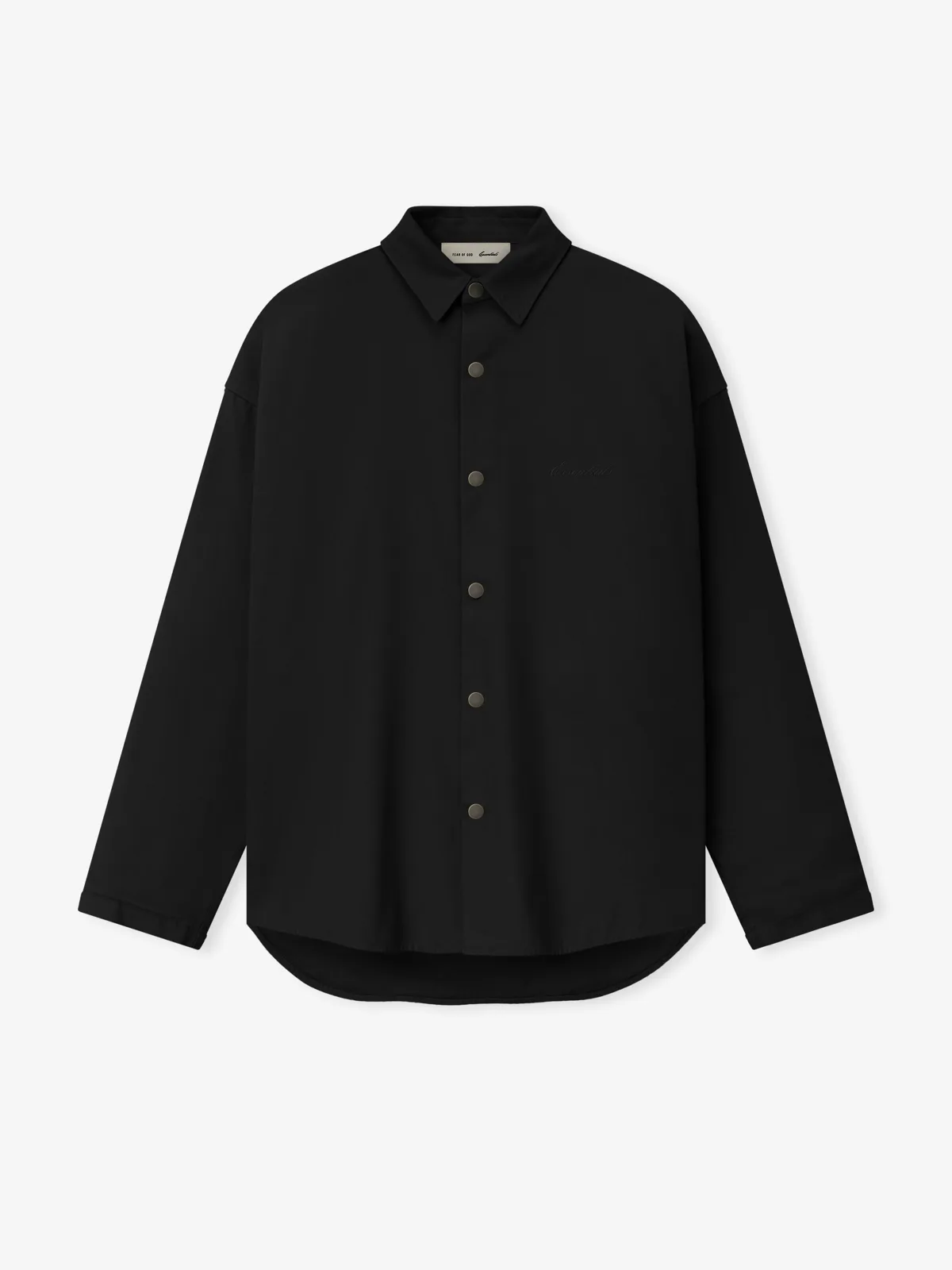 Playera Essentials Cotton Canvas Overshirt Vintage Negro, Essentials Tee (vista 1)