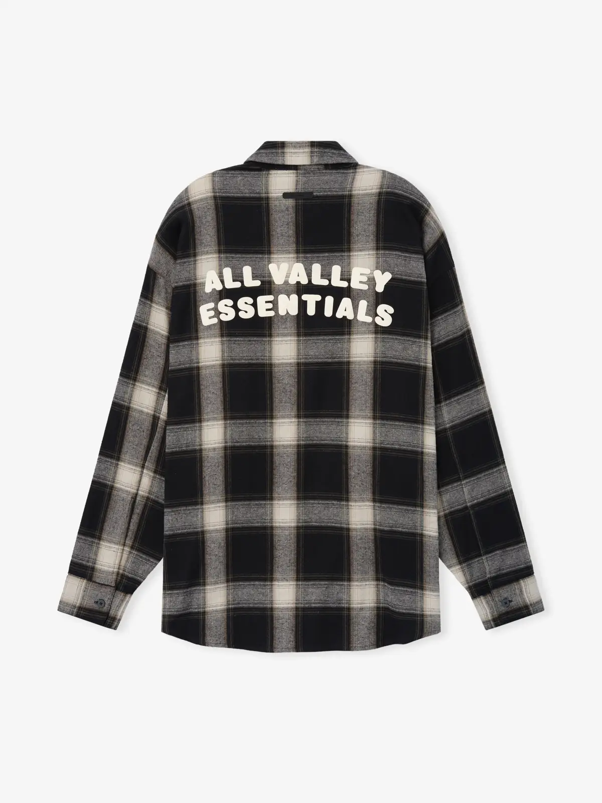 Playera Essentials Flannel Button Up Shirt Acero Gris, Essentials Tee (vista 2)