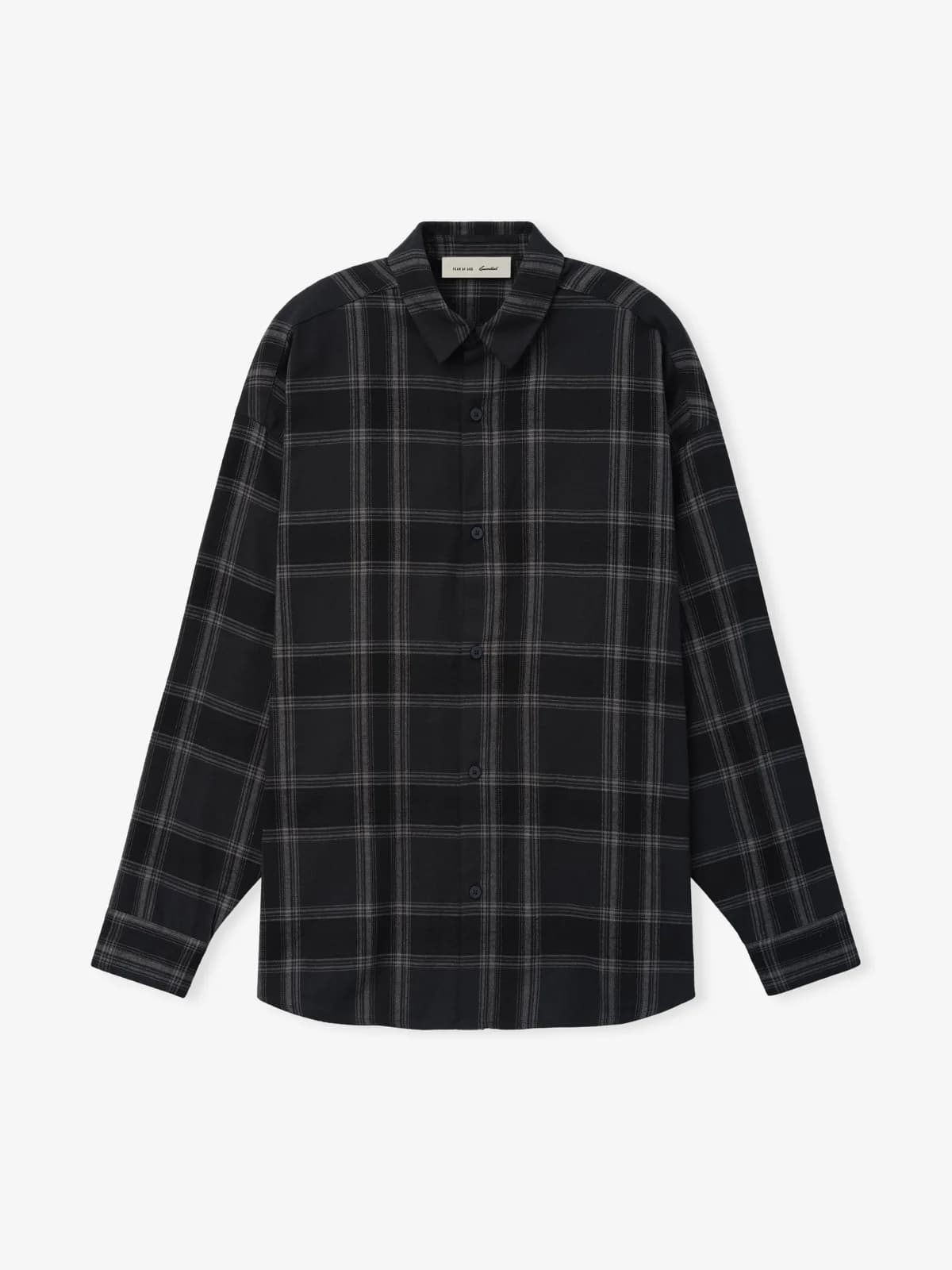 Playera Essentials Flannel Button Up Shirt Vintage Negro, Essentials Tee (vista 1)