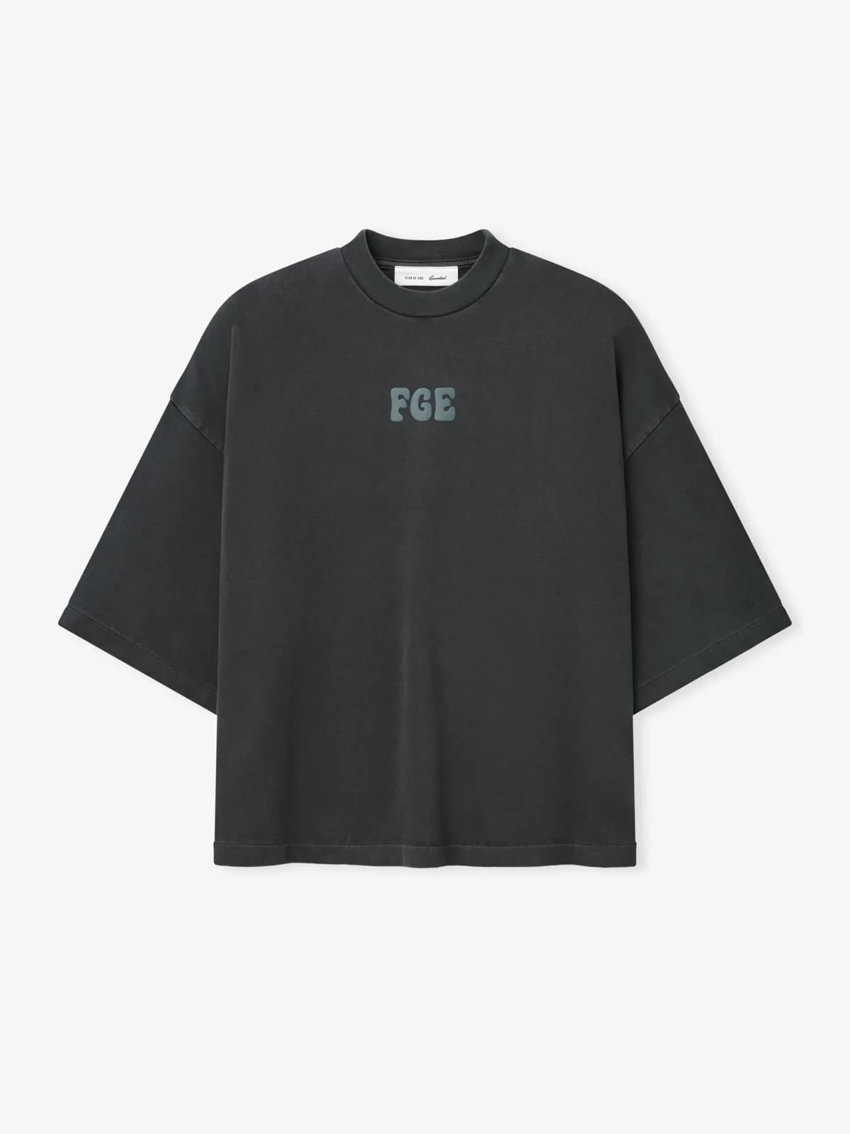 Playera Essentials Heavy Jersey Merch Boxy Fit Lavado Acero Gris, Essentials Tee (vista 1)