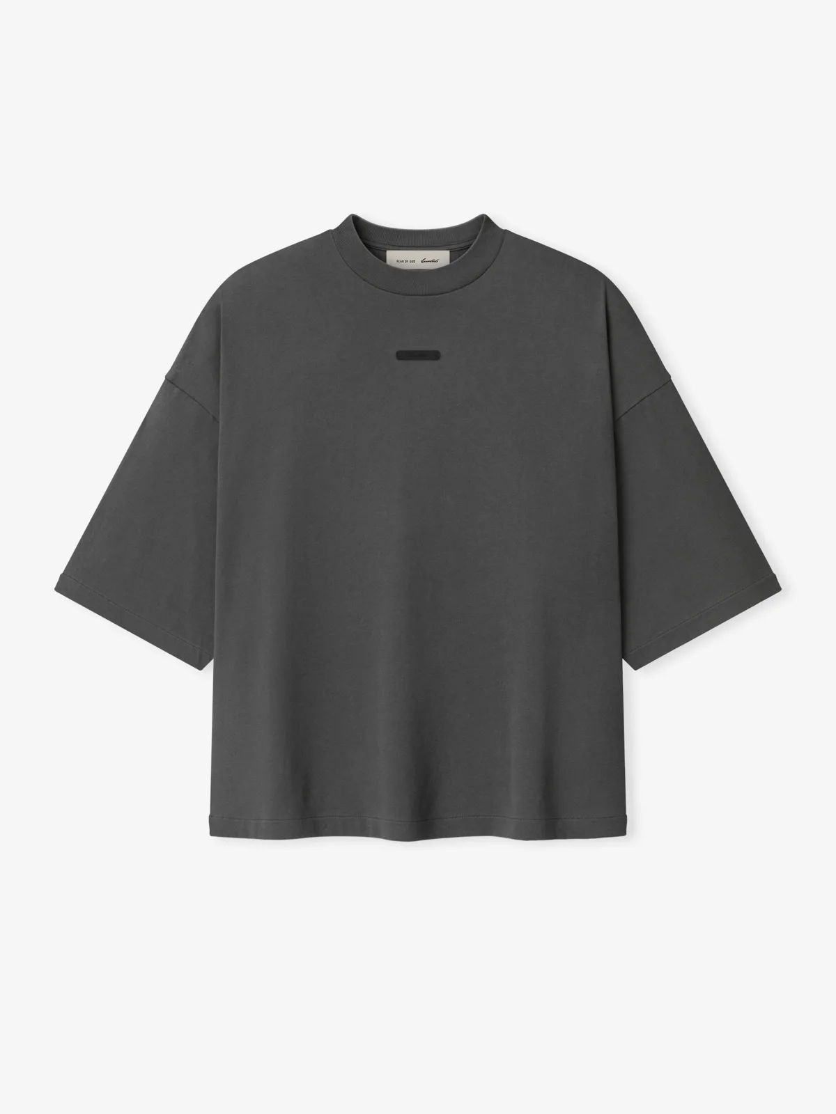 Playera Essentials Merch Boxy Fit Acero Gris, Essentials Tee (vista 1)