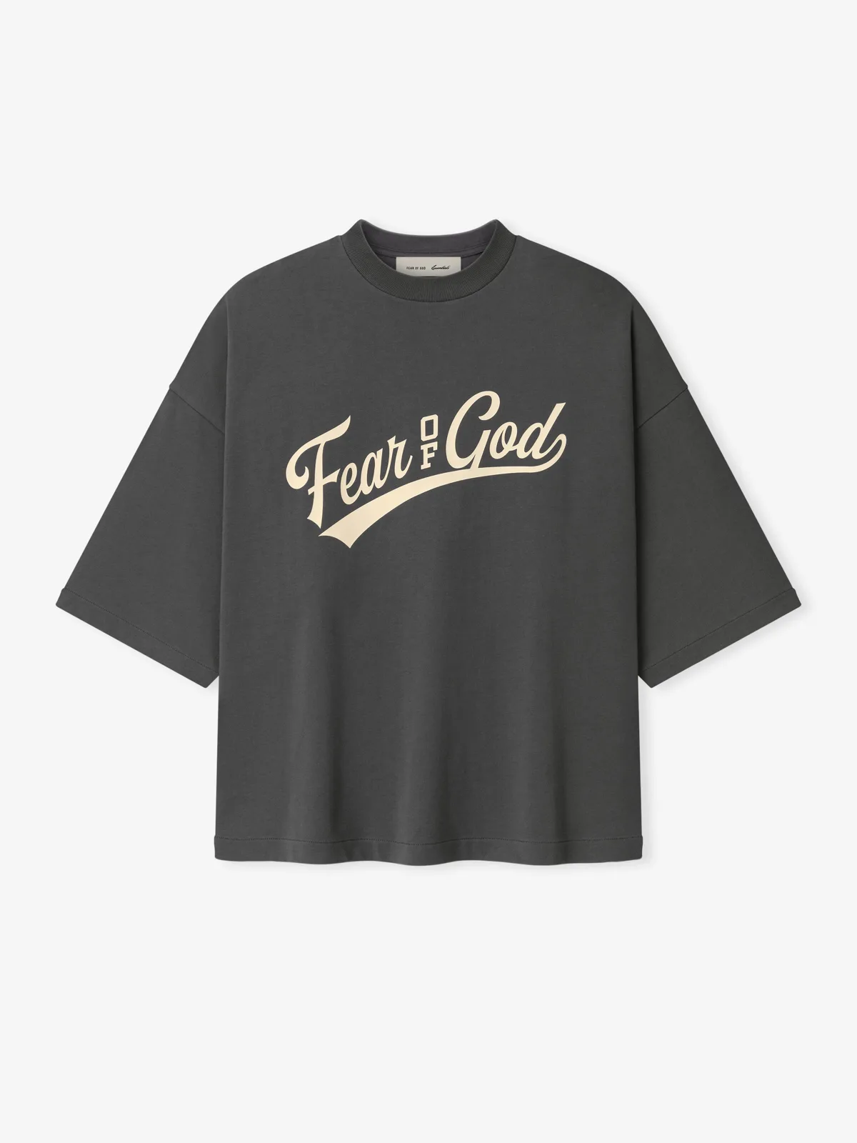 Playera Essentials Merch Boxy Fit Acero Gris, Essentials Tee (vista 2)
