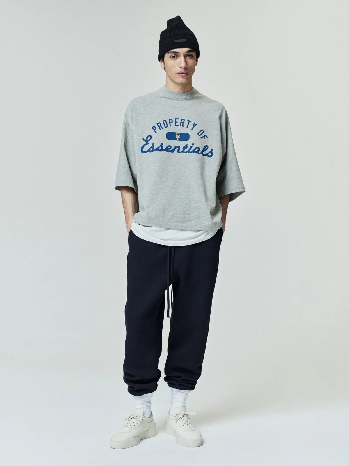 Playera Essentials Mets Merch Cemento Jaspe, Essentials Tee (vista 1)