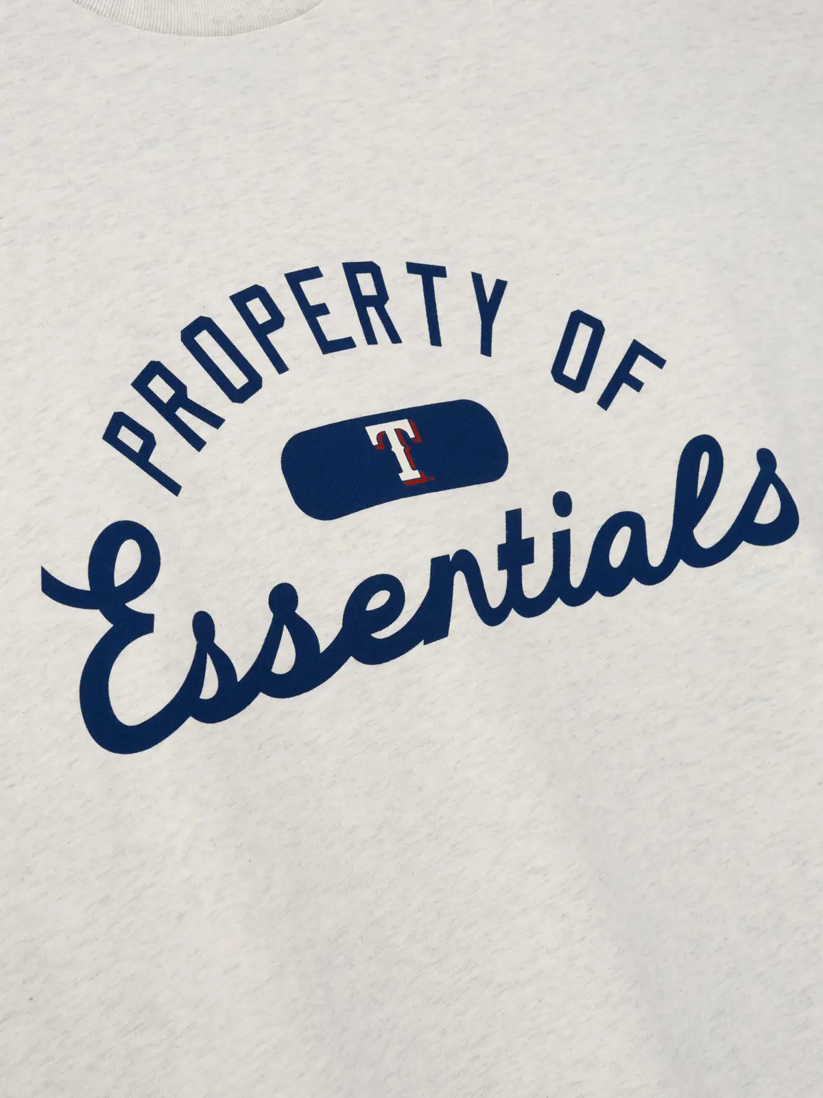 Playera Essentials Rangers Merch Avena Jaspe, Essentials Tee (vista 3)