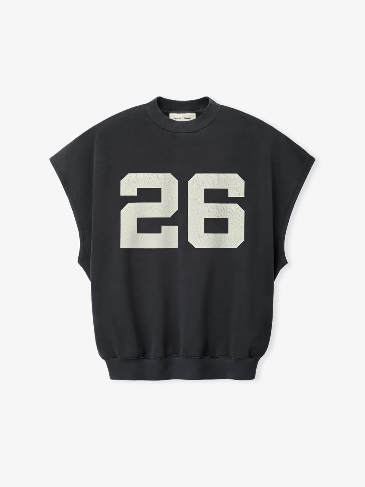 Playera Essentials Relaxed Fleece Cutoff Sweatshirt Lavado Acero Gris, Essentials Tee (vista 1)