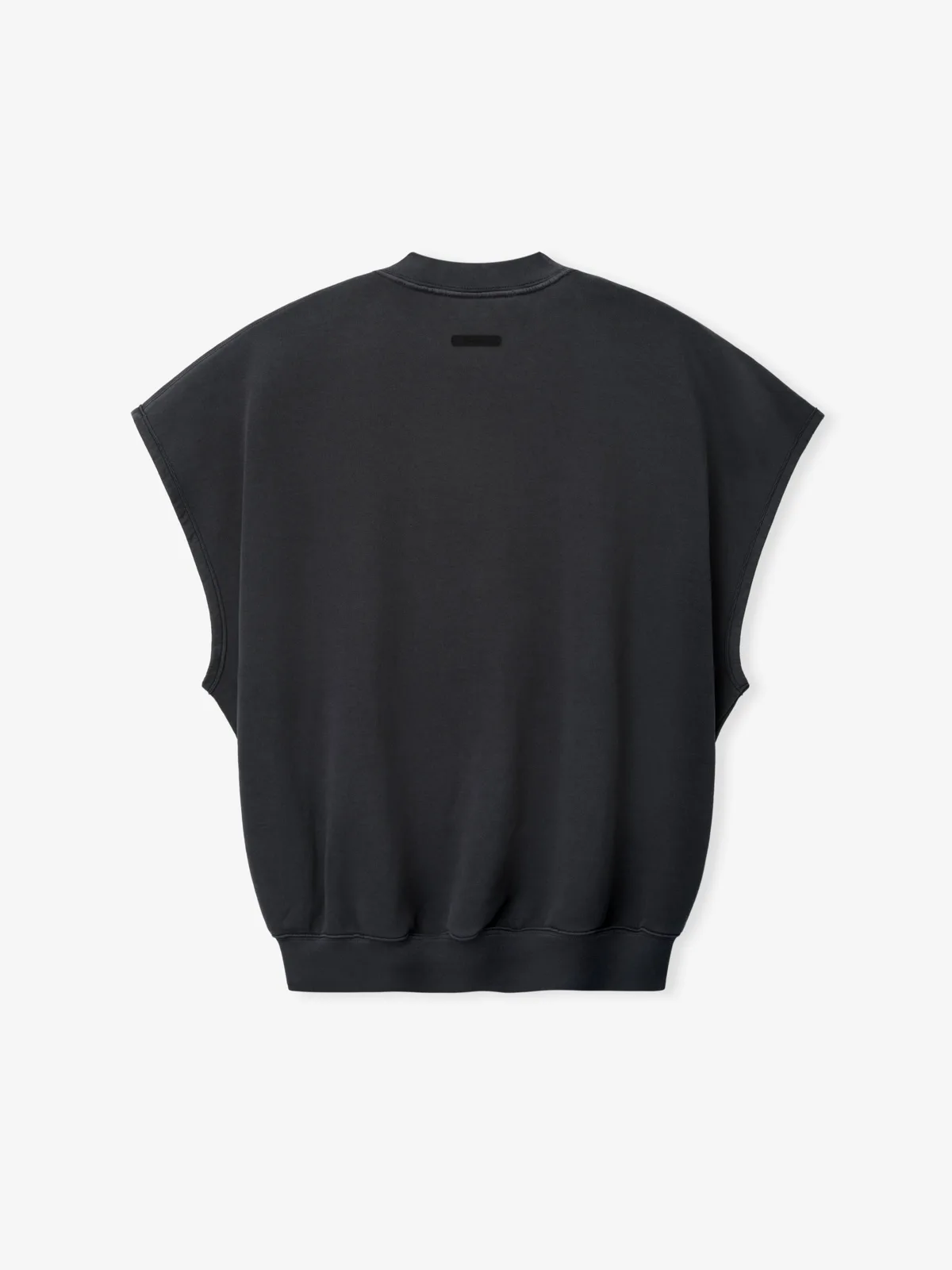 Playera Essentials Relaxed Fleece Cutoff Sweatshirt Lavado Acero Gris, Essentials Tee (vista 2)
