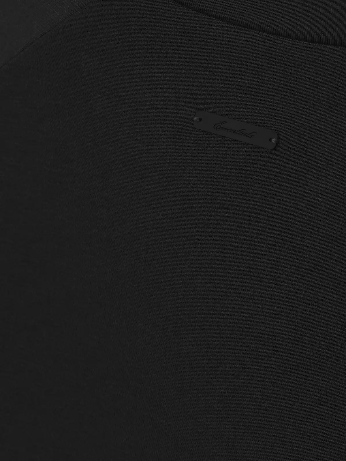 Playera Essentials Rib Fitted Vintage Negro, Essentials Tee (vista 3)