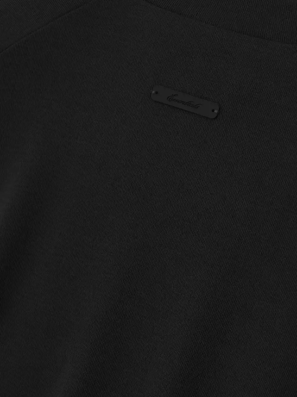 Playera Essentials Rib Fitted Vintage Negro, Essentials Tee (vista 3)