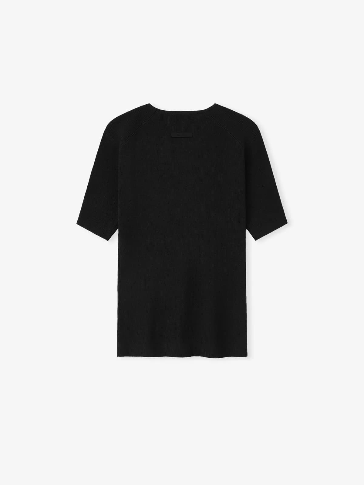 Playera Essentials Rib Knit Fitted Vintage Negro, Essentials Tee (vista 2)