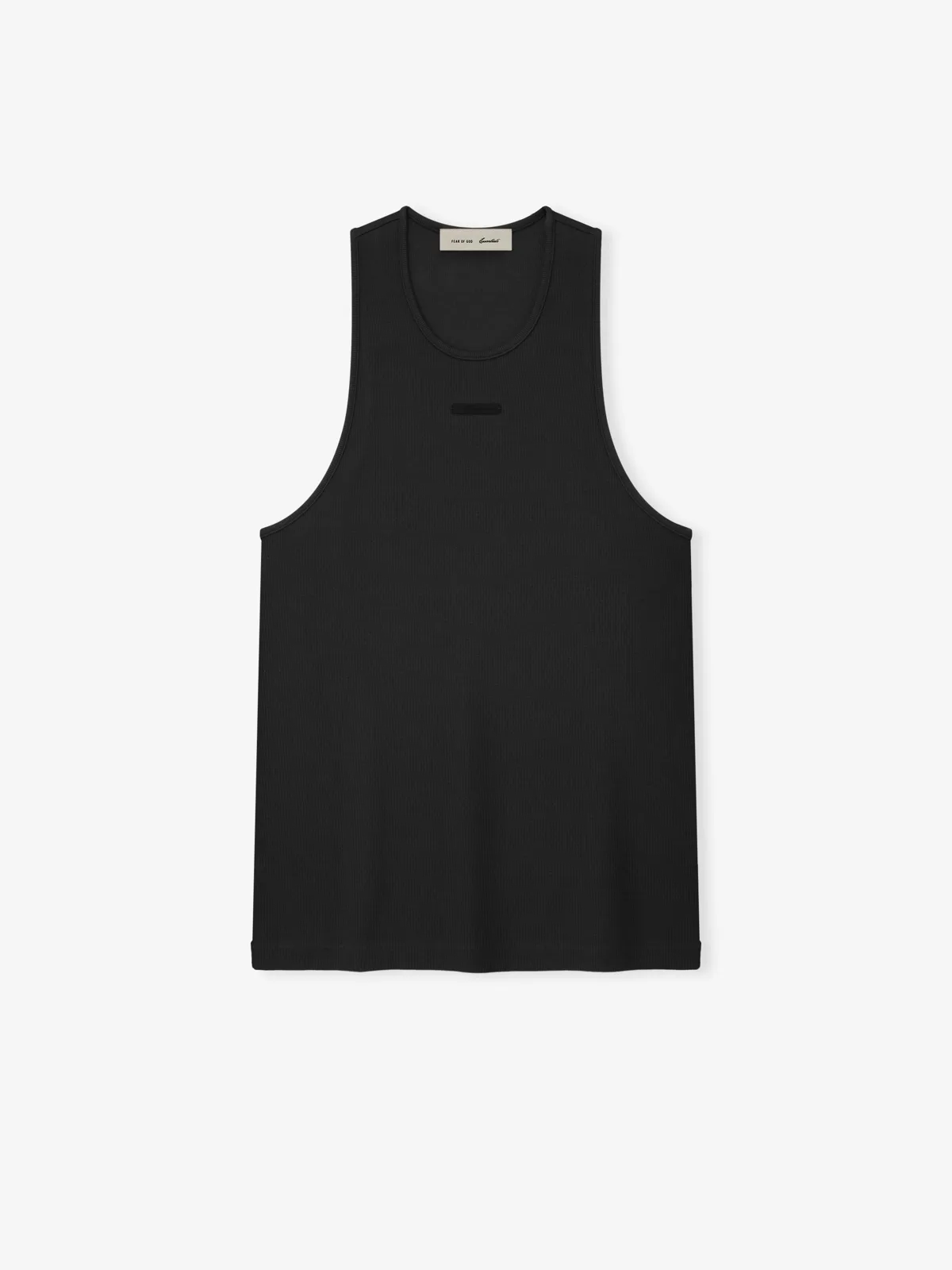 Playera Essentials Rib Vintage Negro, Essentials Tee (vista 1)