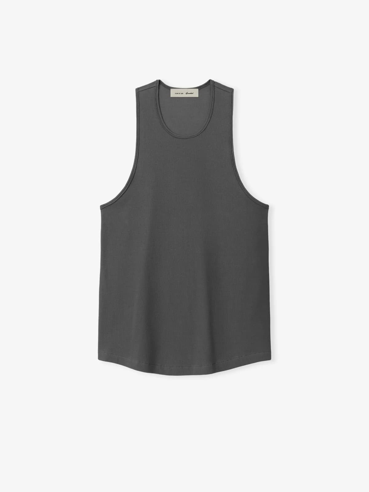 Playera Essentials Ribbed Essential Acero Gris, Essentials Tee (vista 1)