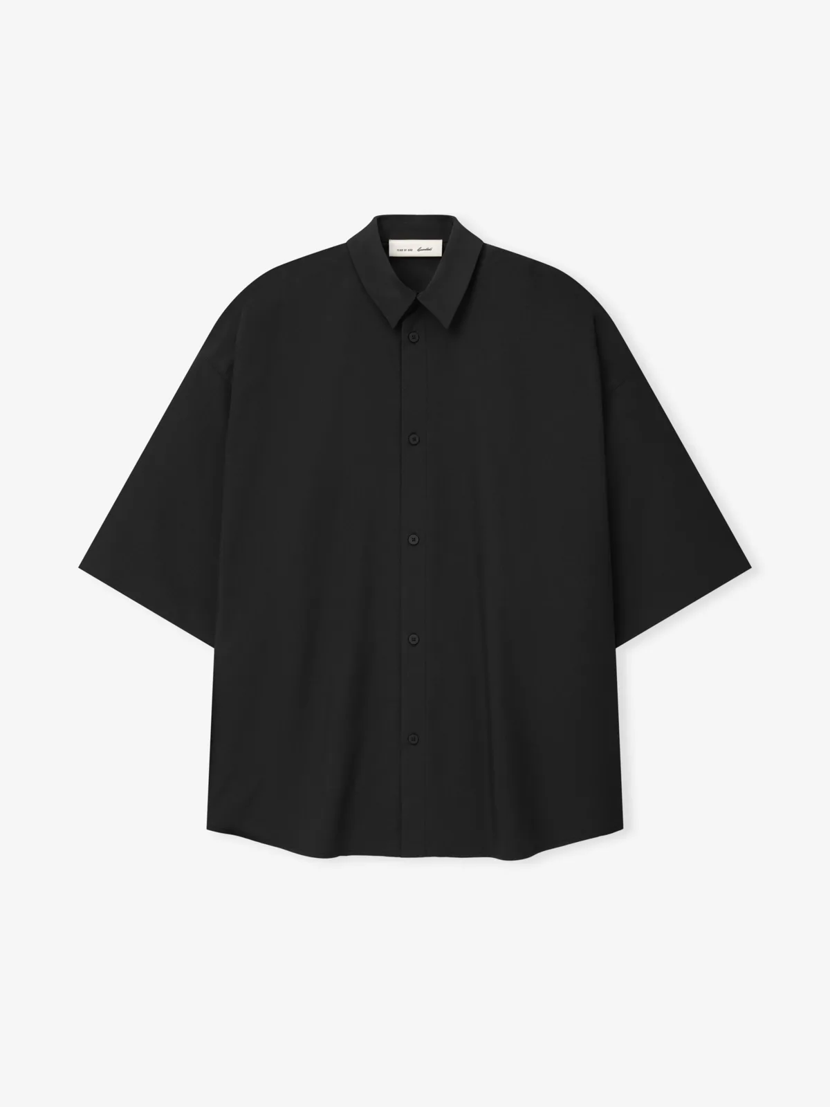 Playera Essentials Silk Blend 3/4 Sleeve Button Up Shirt Vintage Negro, Essentials Tee (vista 2)