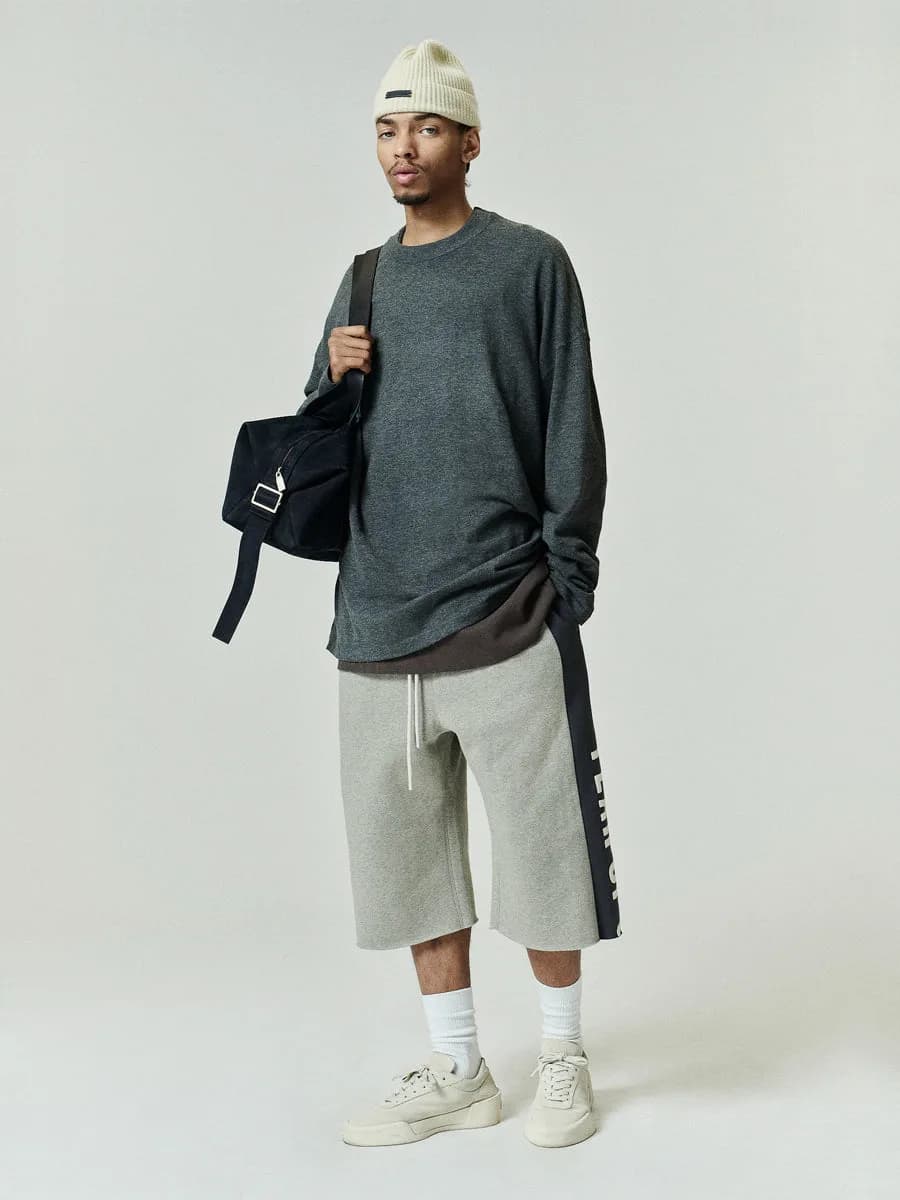 Playera Essentials Soft Knit Acero Gris, Essentials Tee (vista 1)