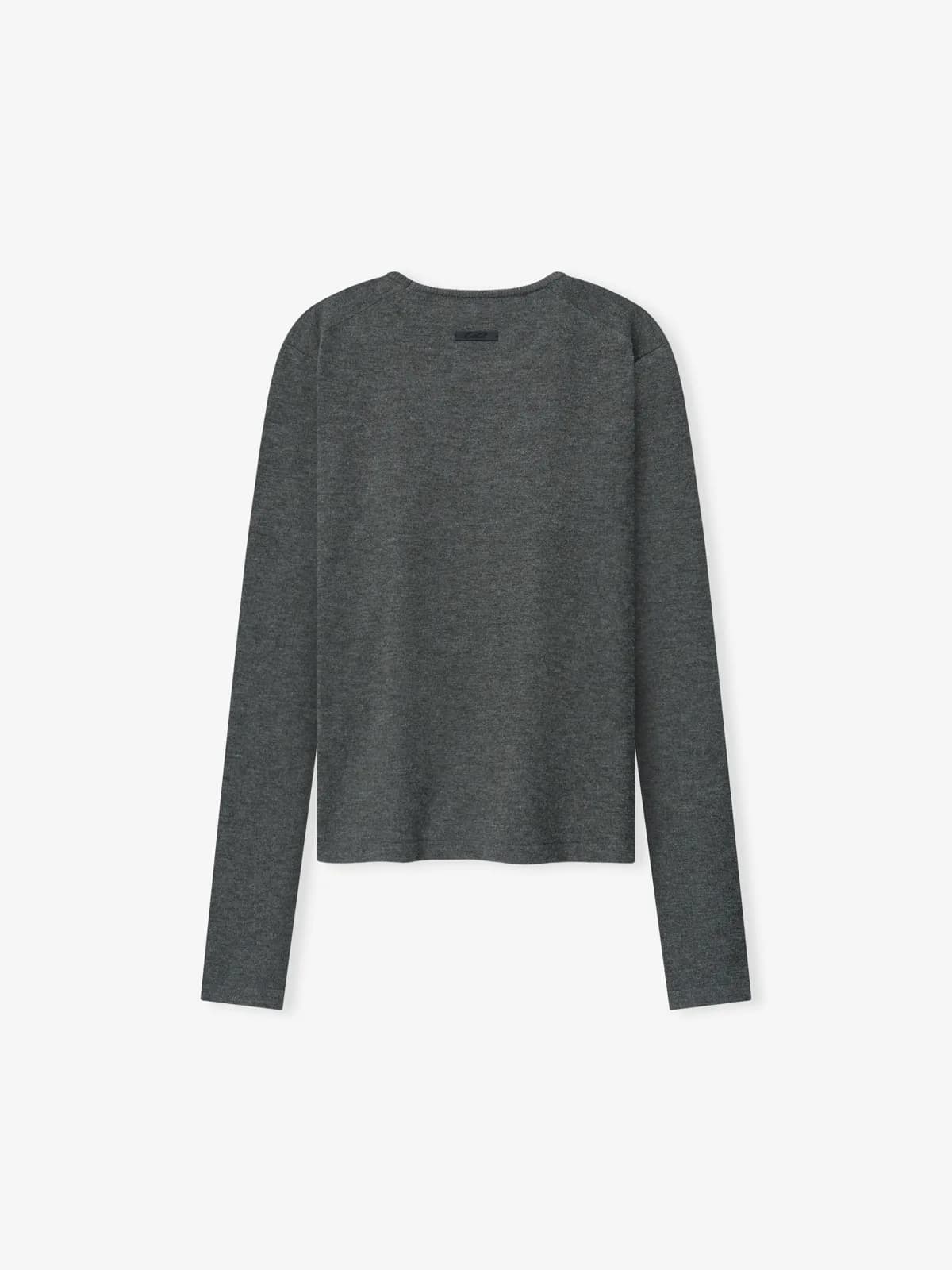 Playera Essentials Soft Knit Slim Longsleeve Acero Gris, Essentials Tee (vista 1)