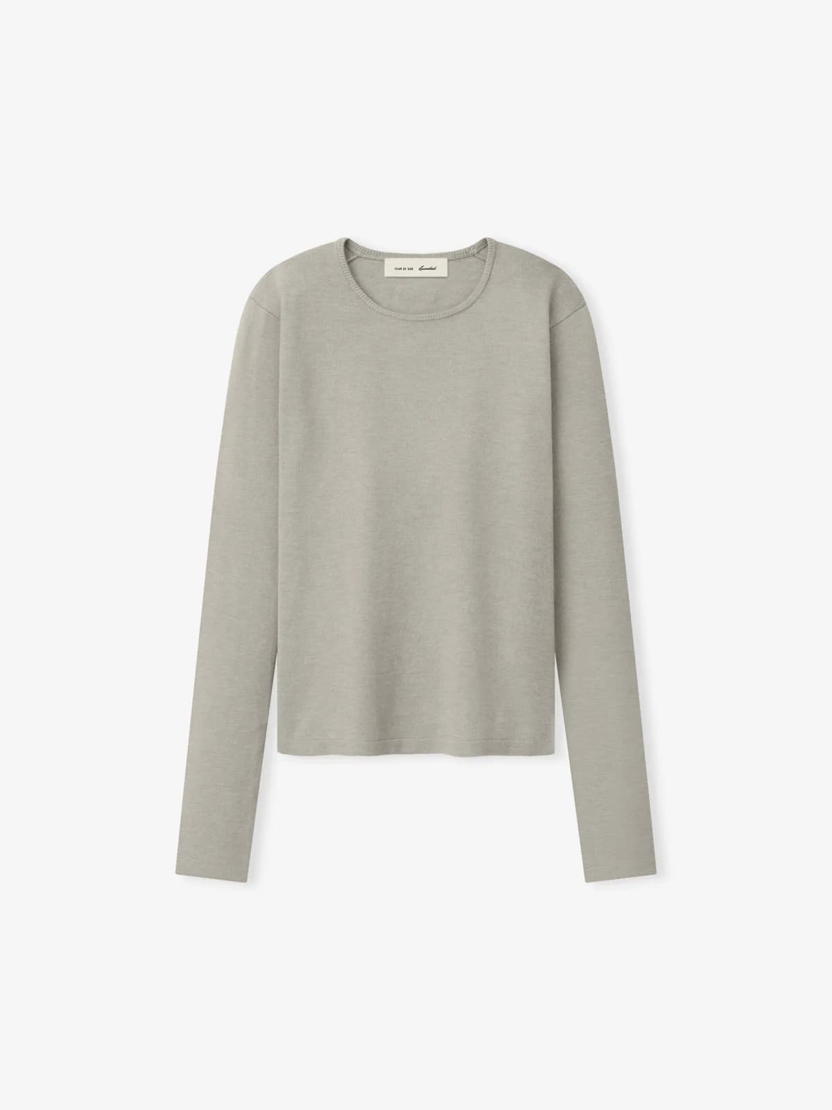 Playera Essentials Soft Knit Slim Longsleeve Foca, Essentials Tee (vista 1)