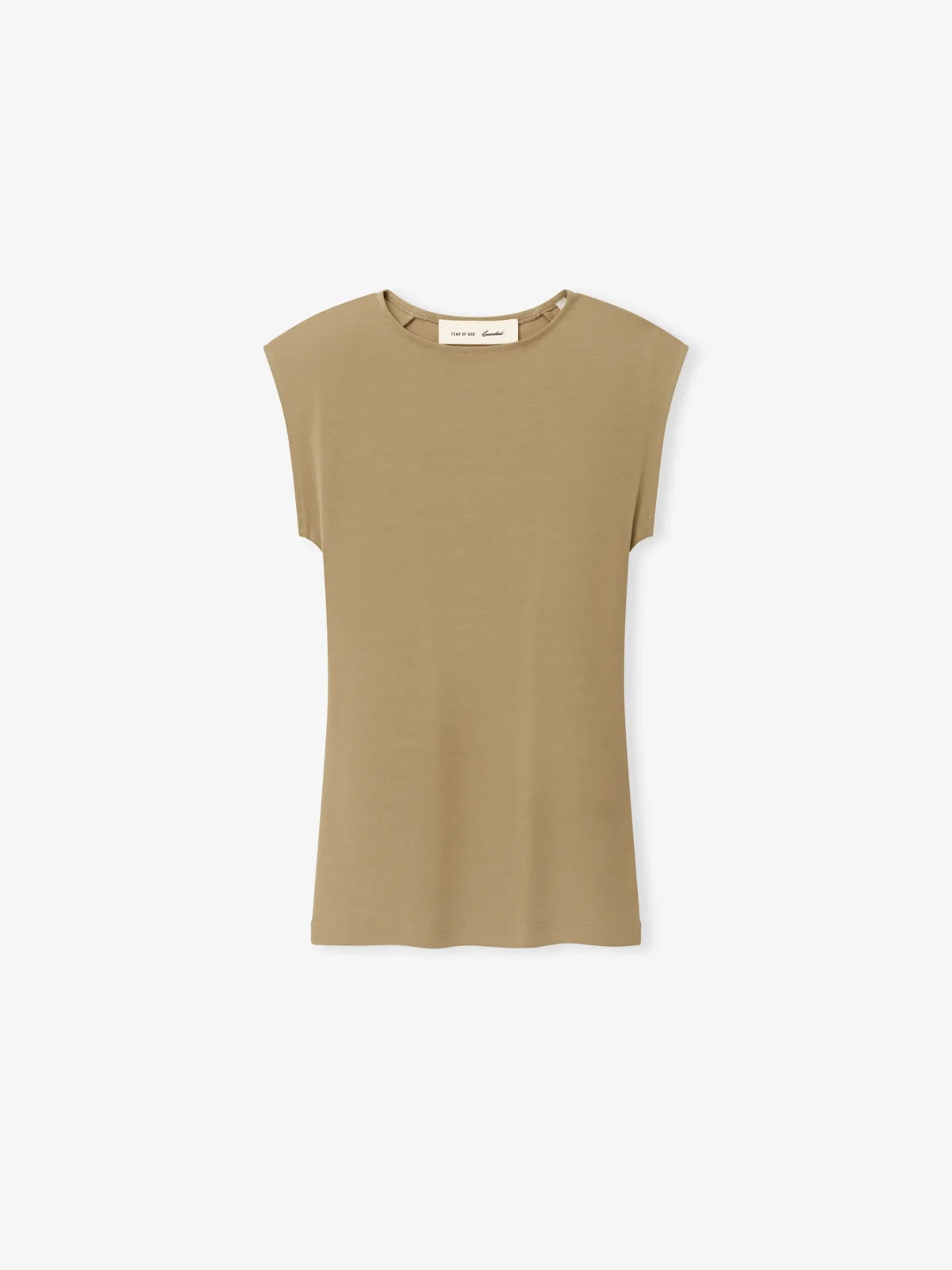 Playera Essentials Soft Rib Fitted Duna, Essentials Tee (vista 1)