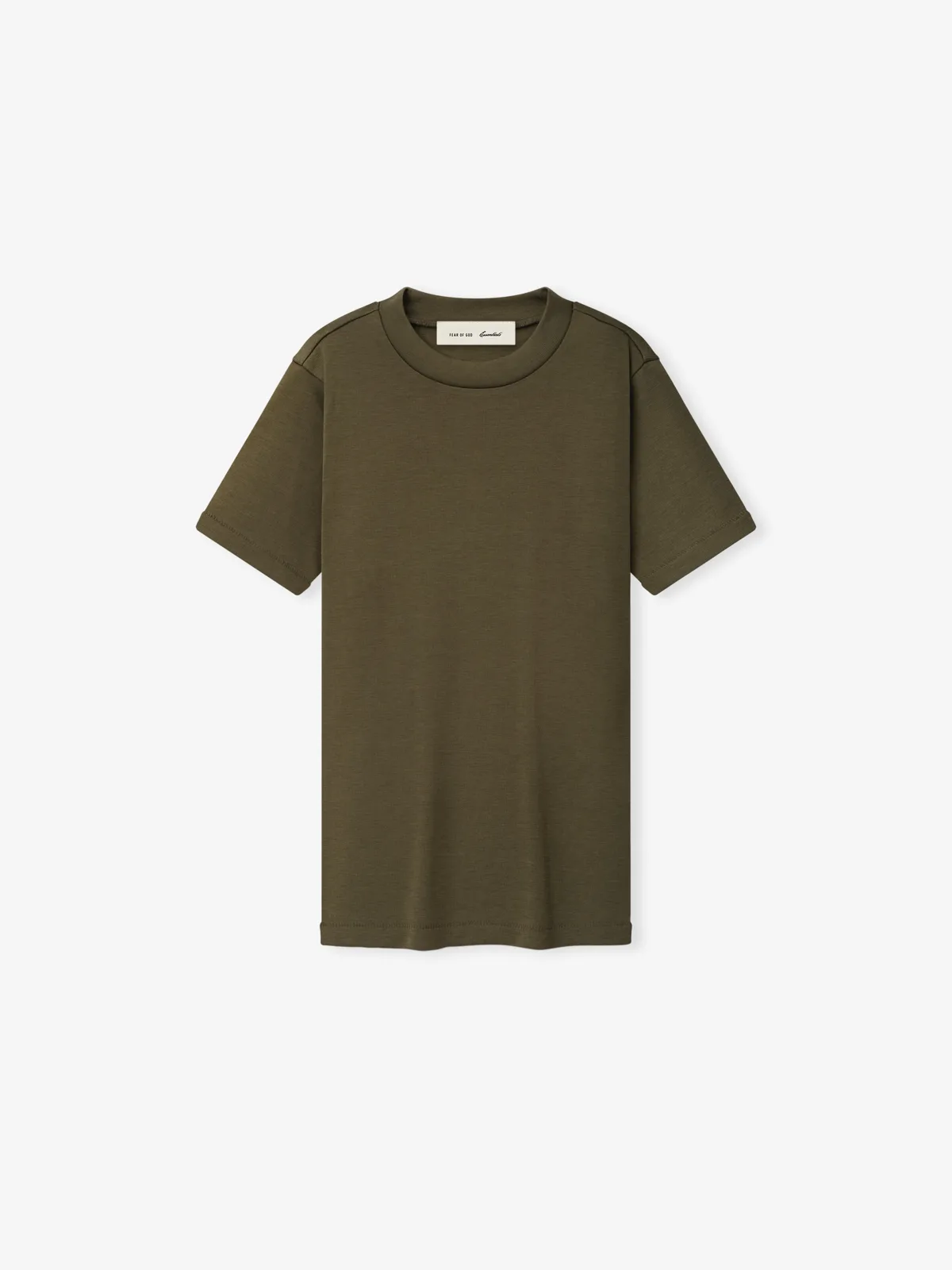Playera Essentials Soft Rib Fitted Moss, Essentials Tee (vista 1)
