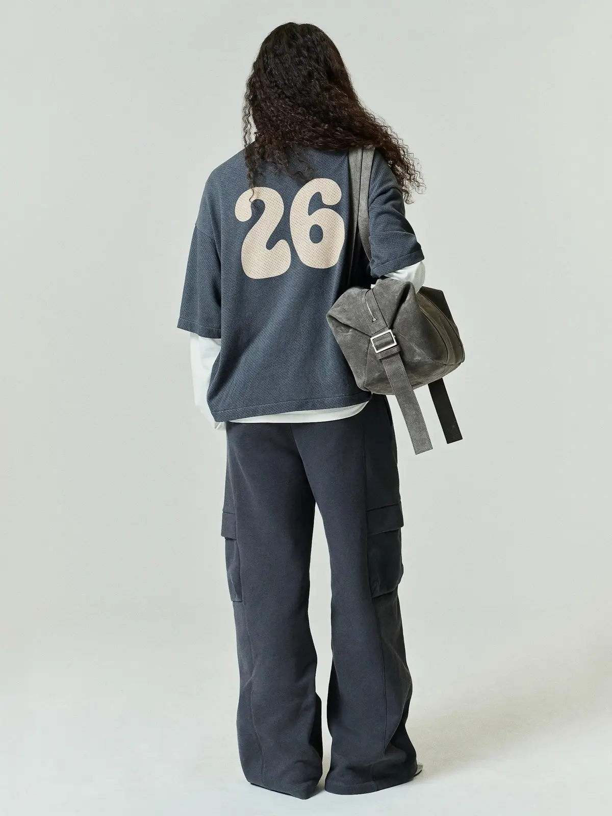 Playera Essentials Sport Mesh Merch Acero Gris, Essentials Tee (vista 1)
