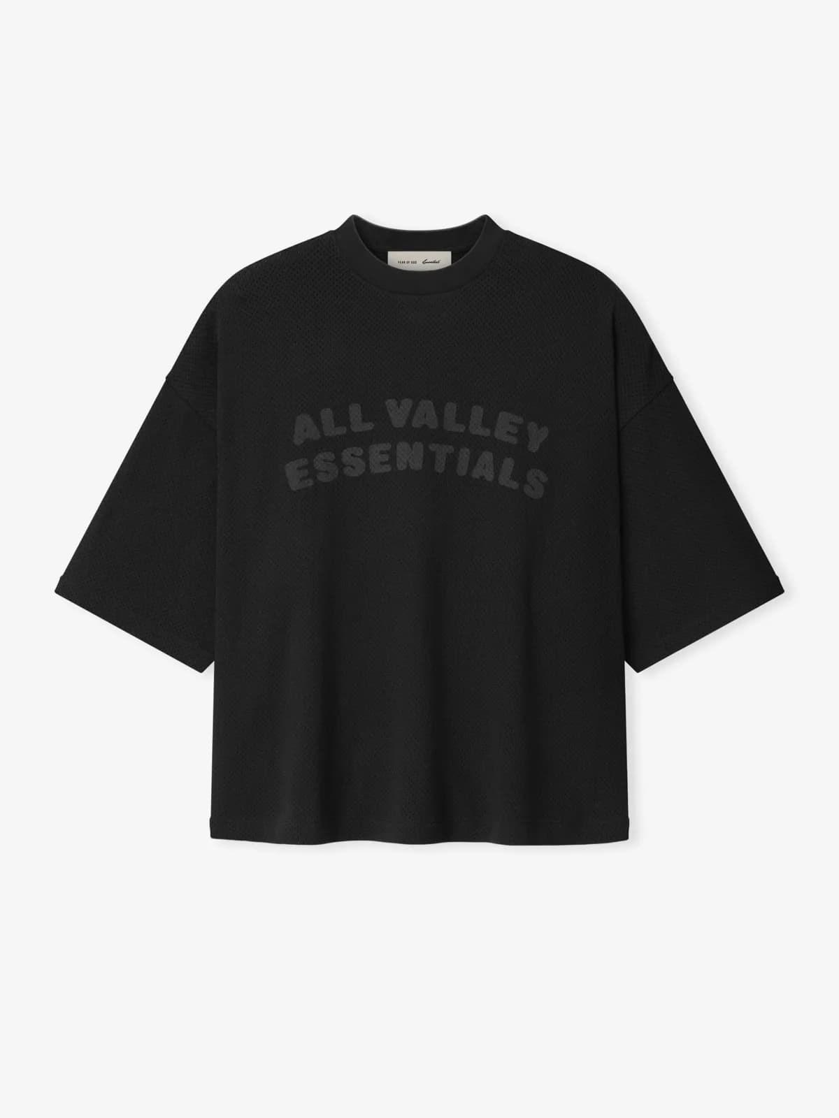 Playera Essentials Sport Mesh Merch Boxy Fit Vintage Negro, Essentials Tee (vista 3)
