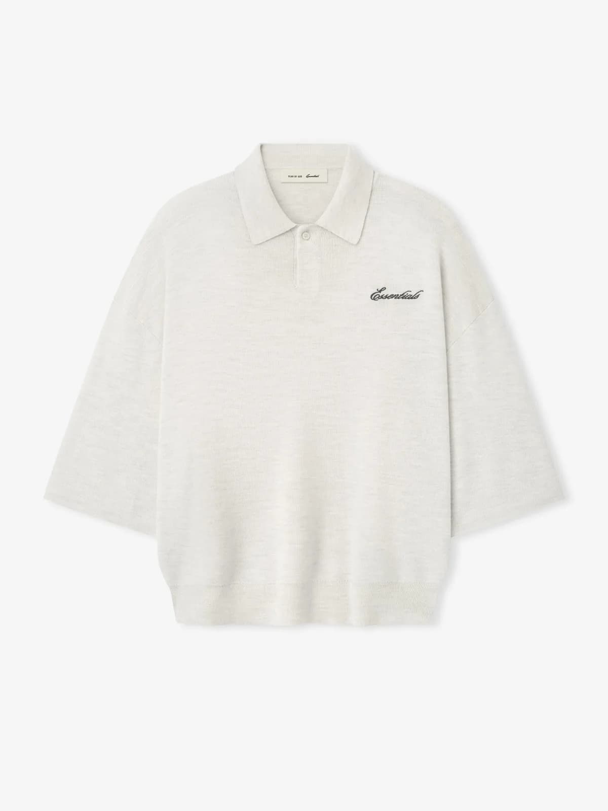 Playera Essentials Signature 3/4 Sleeve 90s Knit Avena Jaspe, Essentials Tee (vista 1)