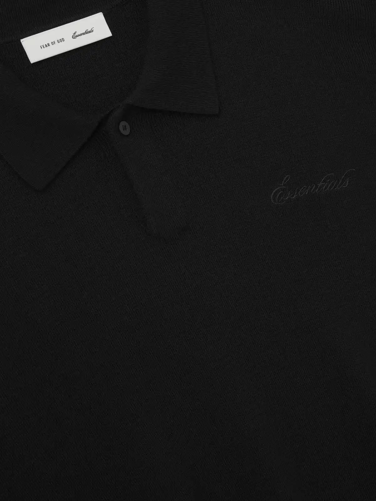 Playera Essentials Signature 3/4 Sleeve 90s Knit Vintage Negro, Essentials Tee (vista 3)