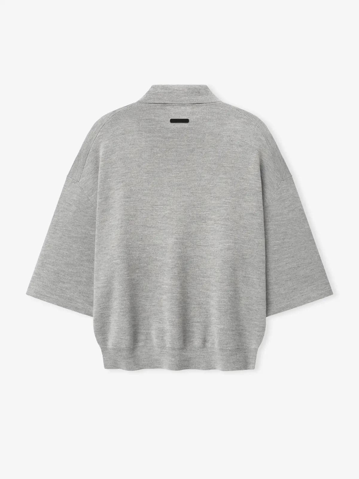 Playera Essentials Signature 90s Knit Cemento Jaspe, Essentials Tee (vista 1)