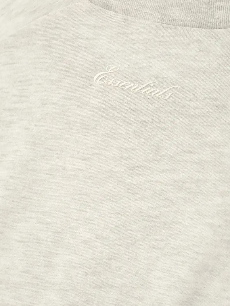 Playera Essentials Signature Classic Avena Jaspe, Essentials Tee (vista 3)